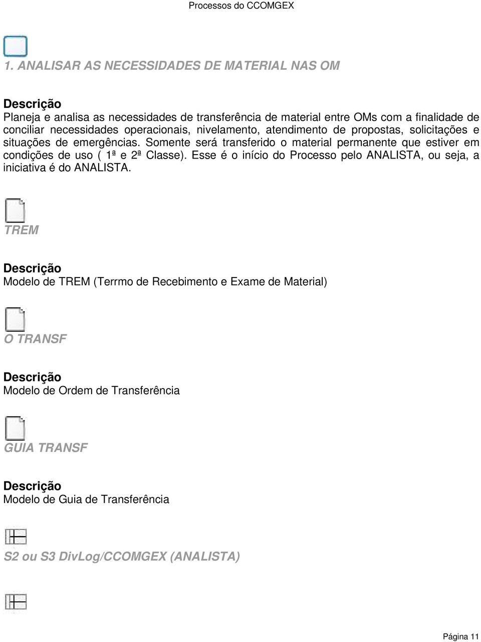 Somente será transferido o material permanente que estiver em condições de uso ( 1ª e 2ª Classe).