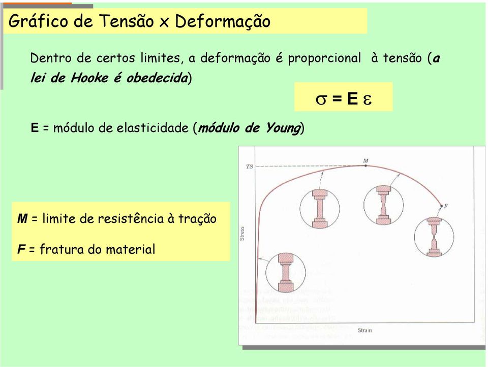 obedecida) E = módulo de elasticidade (módulo de Young) σ