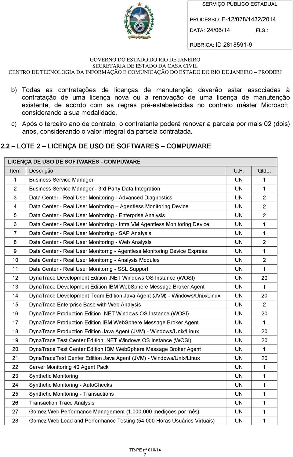 c) Após o terceiro ano de contrato, o contratante poderá renovar a parcela por mais 02 (dois) anos, considerando o valor integral da parcela contratada. 2.