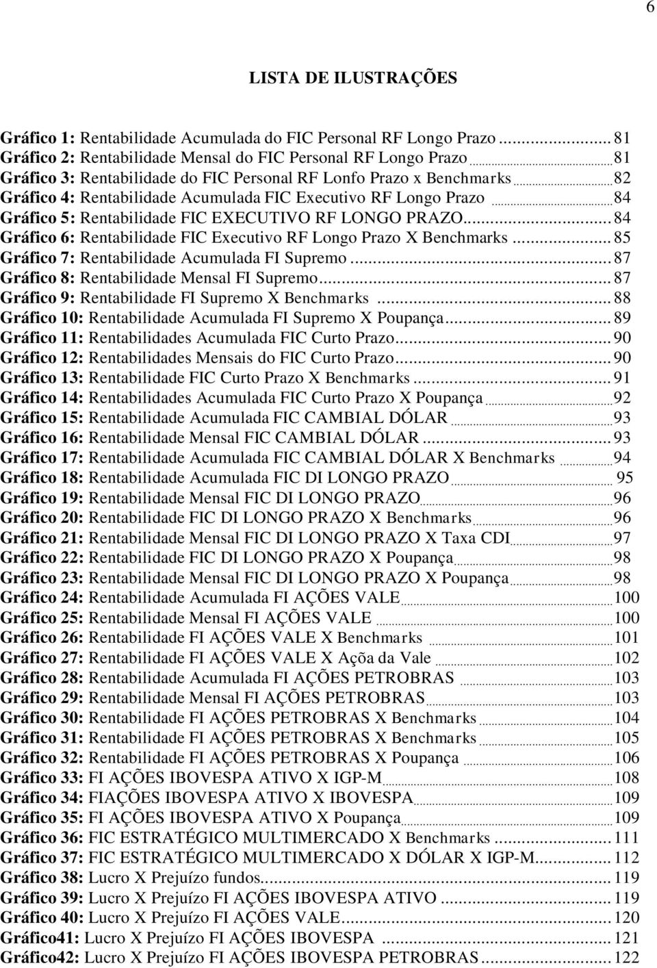 .. 84 Gráfico 5: Rentabilidade FIC EXECUTIVO RF LONGO PRAZO...84 Gráfico 6: Rentabilidade FIC Executivo RF Longo Prazo X Benchmarks...85 Gráfico 7: Rentabilidade Acumulada FI Supremo.