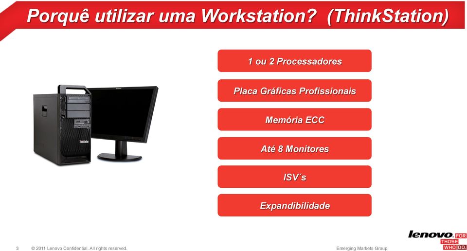 Profissionais Memória ECC Até 8 Monitores ISV s