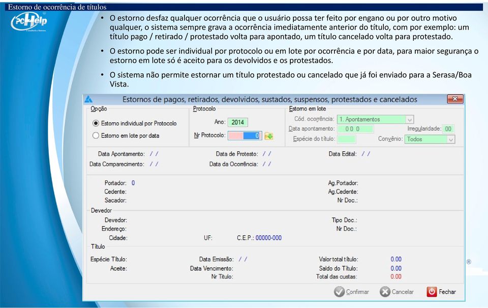 cancelado volta para protestado.