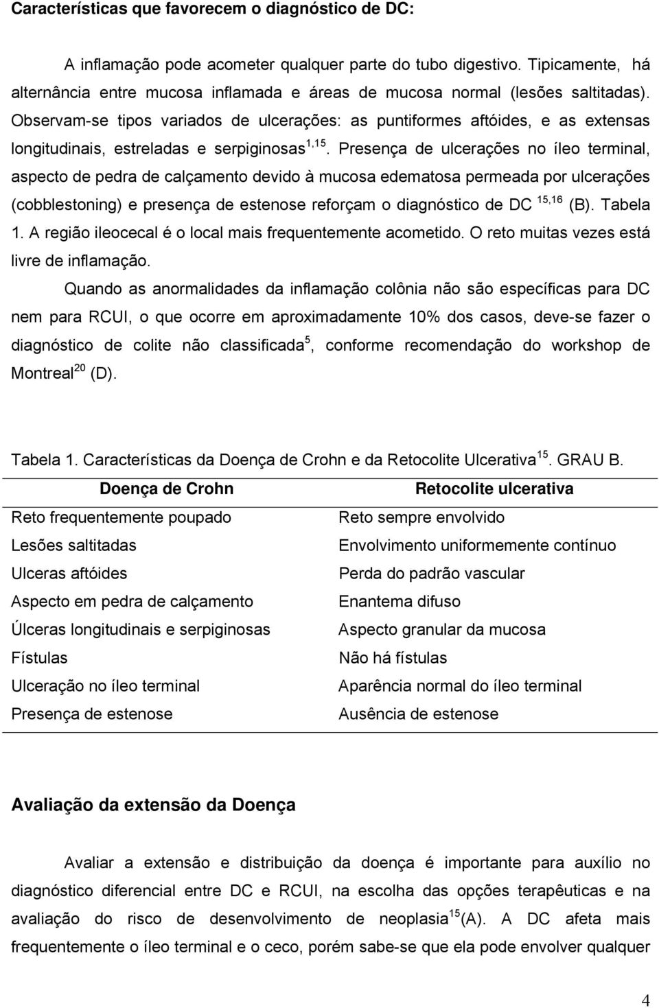 Observam-se tipos variados de ulcerações: as puntiformes aftóides, e as extensas longitudinais, estreladas e serpiginosas 1,15.