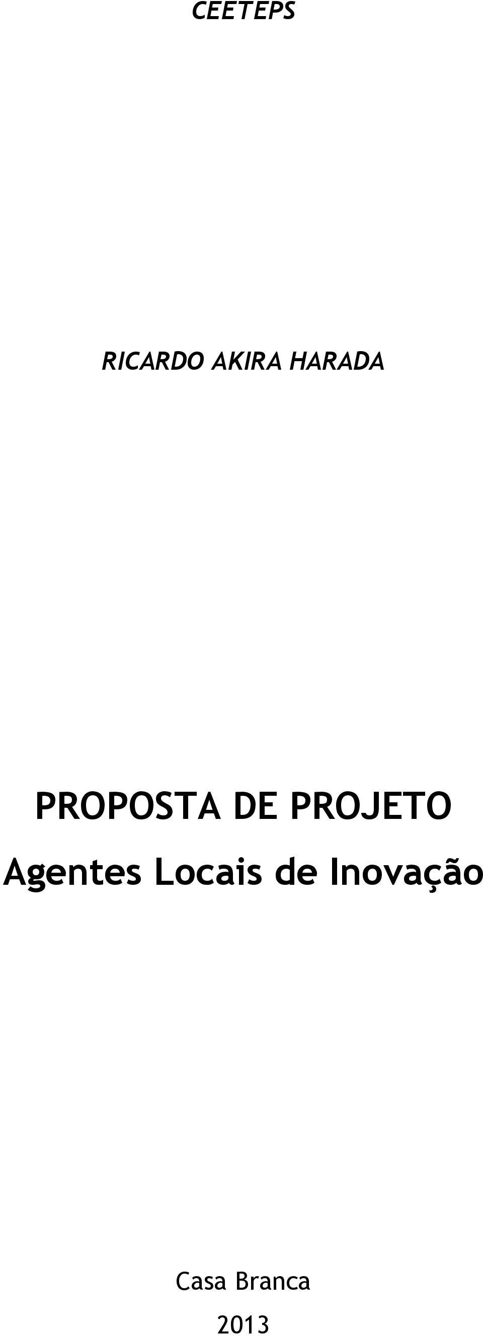 PROJETO Agentes Locais