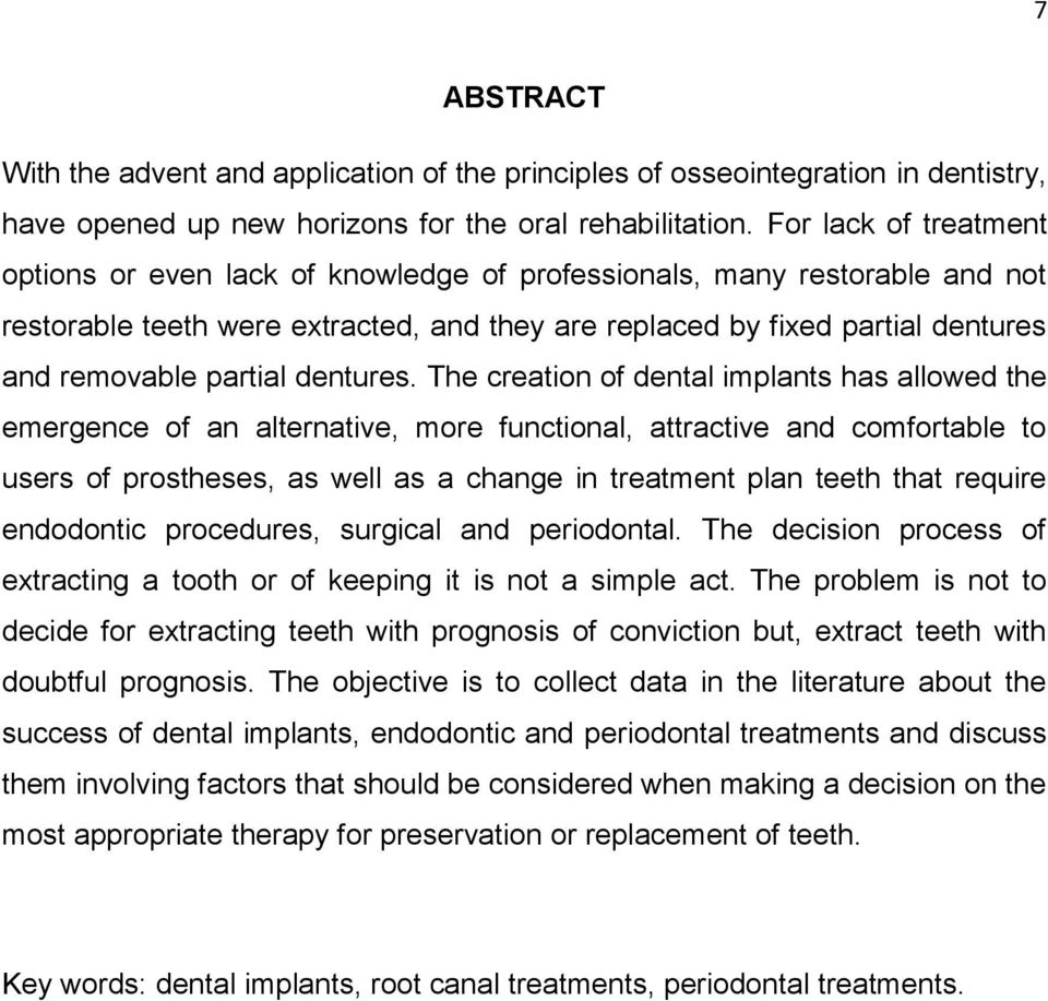 partial dentures.