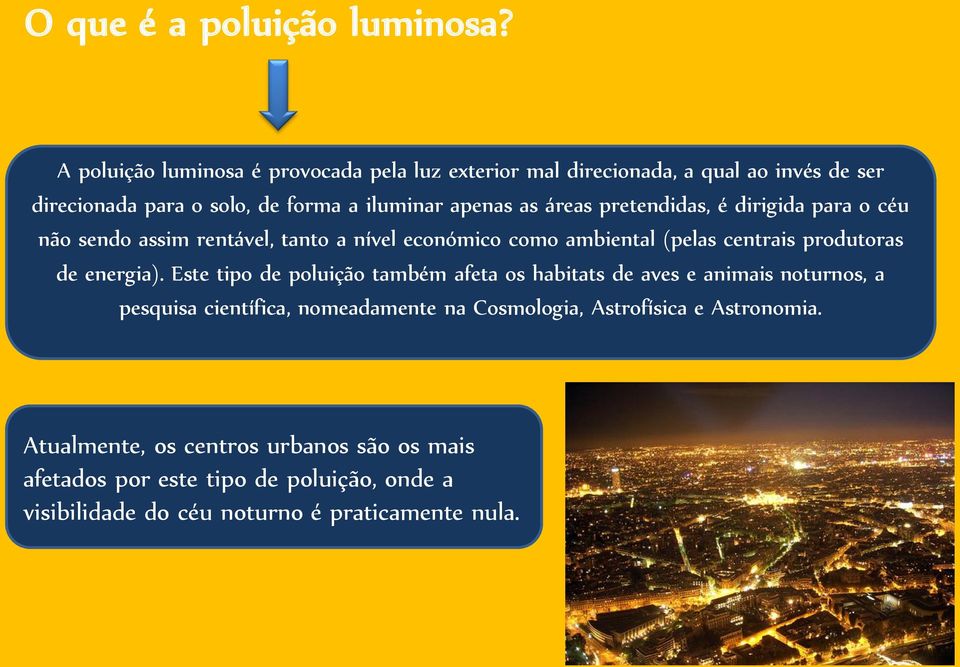 pretendidas, é dirigida para o céu não sendo assim rentável, tanto a nível económico como ambiental (pelas centrais produtoras de energia).