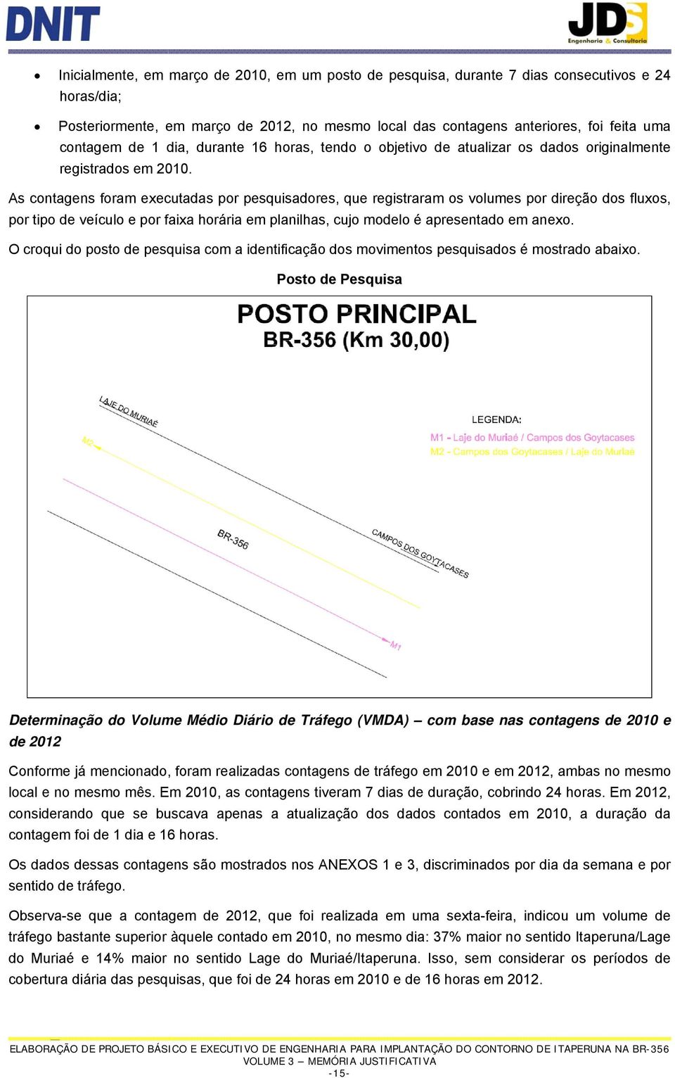 As contagens foram executadas por pesquisadores, que registraram os volumes por direção dos fluxos, por tipo de veículo e por faixa horária em planilhas, cujo modelo é apresentado em anexo.