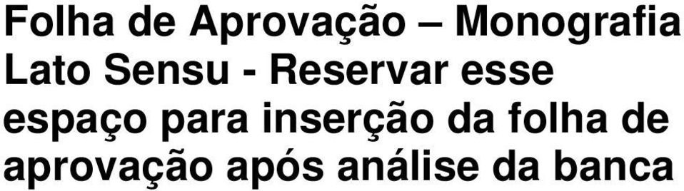 espaço para inserção da folha