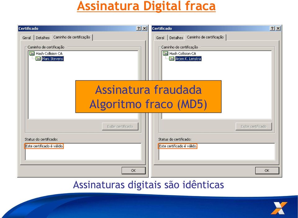 Algoritmo fraco (MD5)