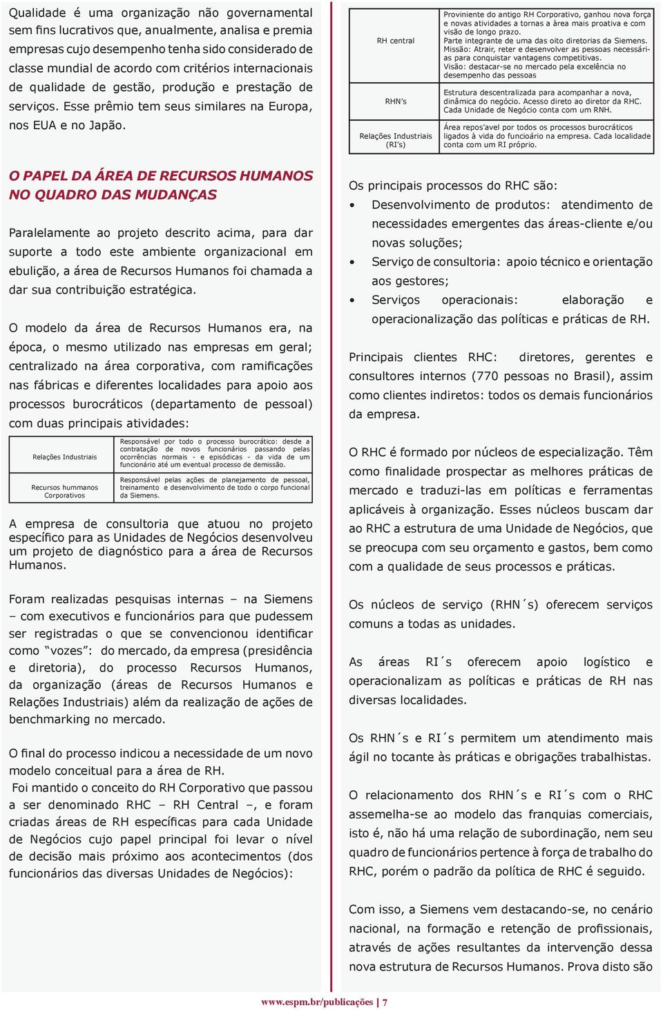 RH central RHN s Relações Industriais (RI s) Proviniente do antigo RH Corporativo, ganhou nova força e novas atividades a tornas a àrea mais proativa e com visão de longo prazo.