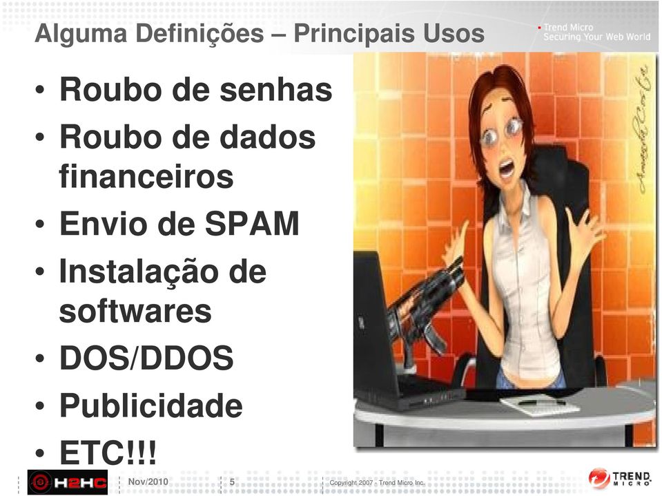 financeiros Envio de SPAM