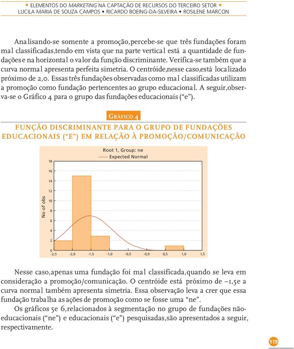 Verifica-se também que a curva normal apresenta perfeita simetria. O centróide,nesse caso,está localizado próximo de 2,0.