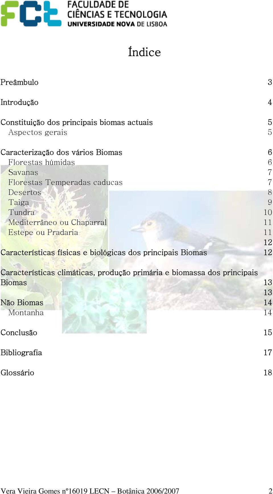 Pradaria 11 12 Características físicas e biológicas dos principais Biomas 12 Características climáticas, produção primária e biomassa