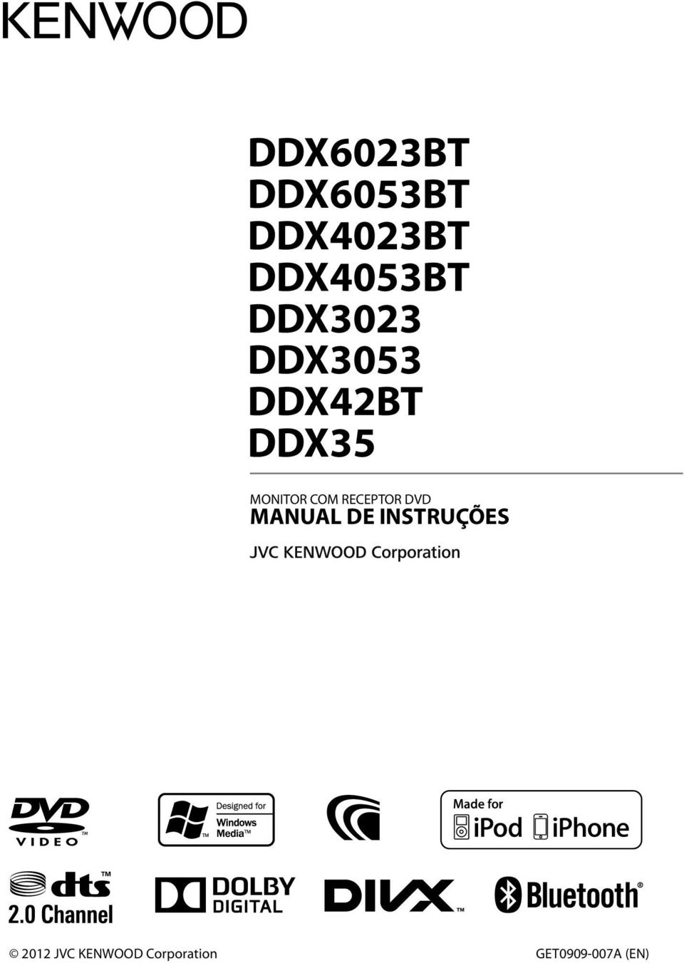 COM RECEPTOR DVD MANUAL DE INSTRUÇÕES