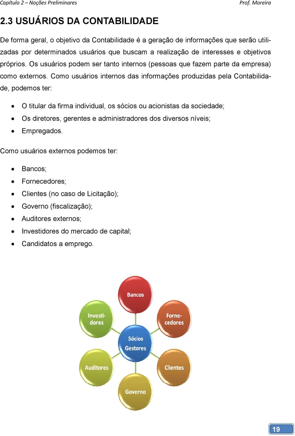 objetivos próprios. Os usuários podem ser tanto internos (pessoas que fazem parte da empresa) como externos.