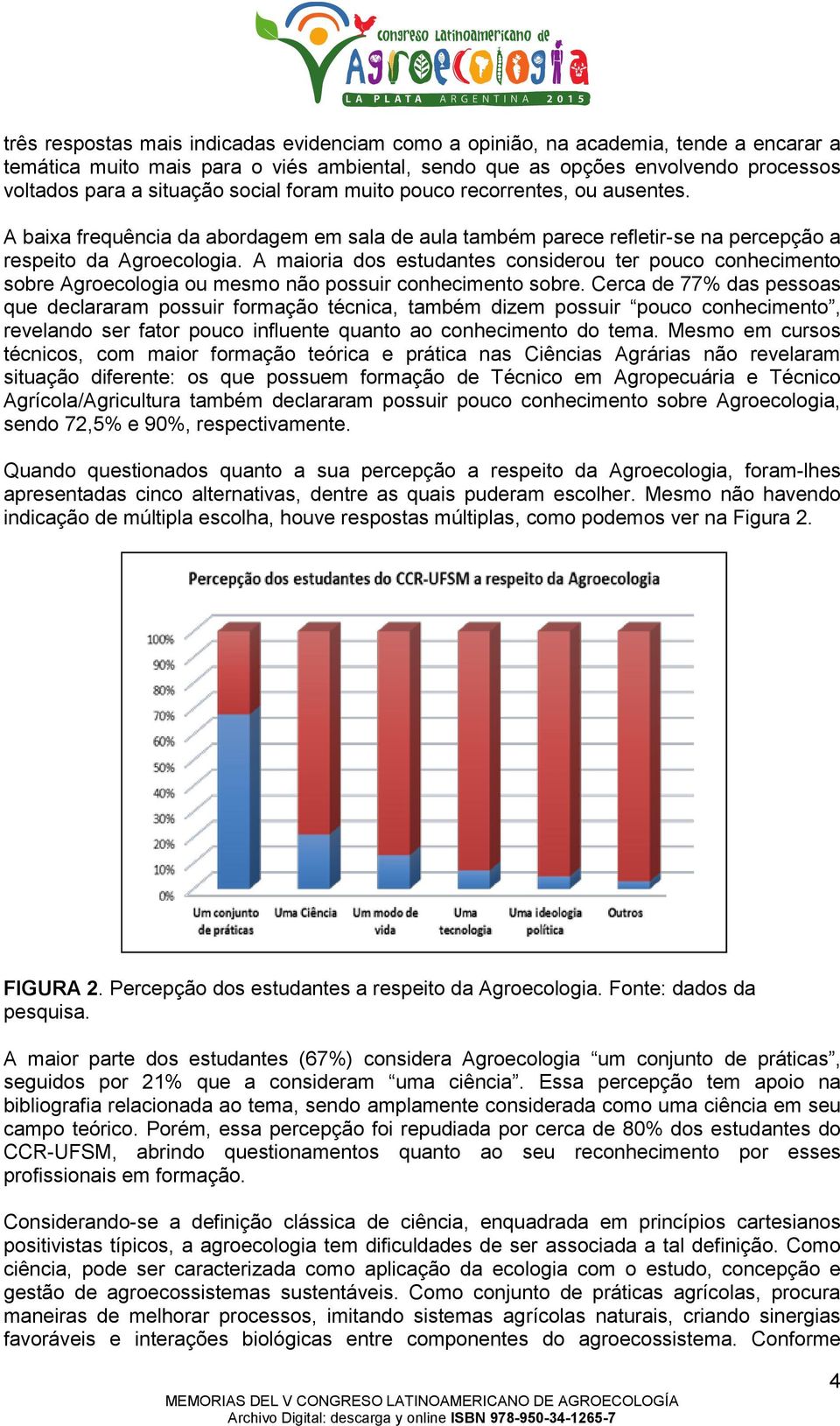 A maioria dos estudantes considerou ter pouco conhecimento sobre Agroecologia ou mesmo não possuir conhecimento sobre.