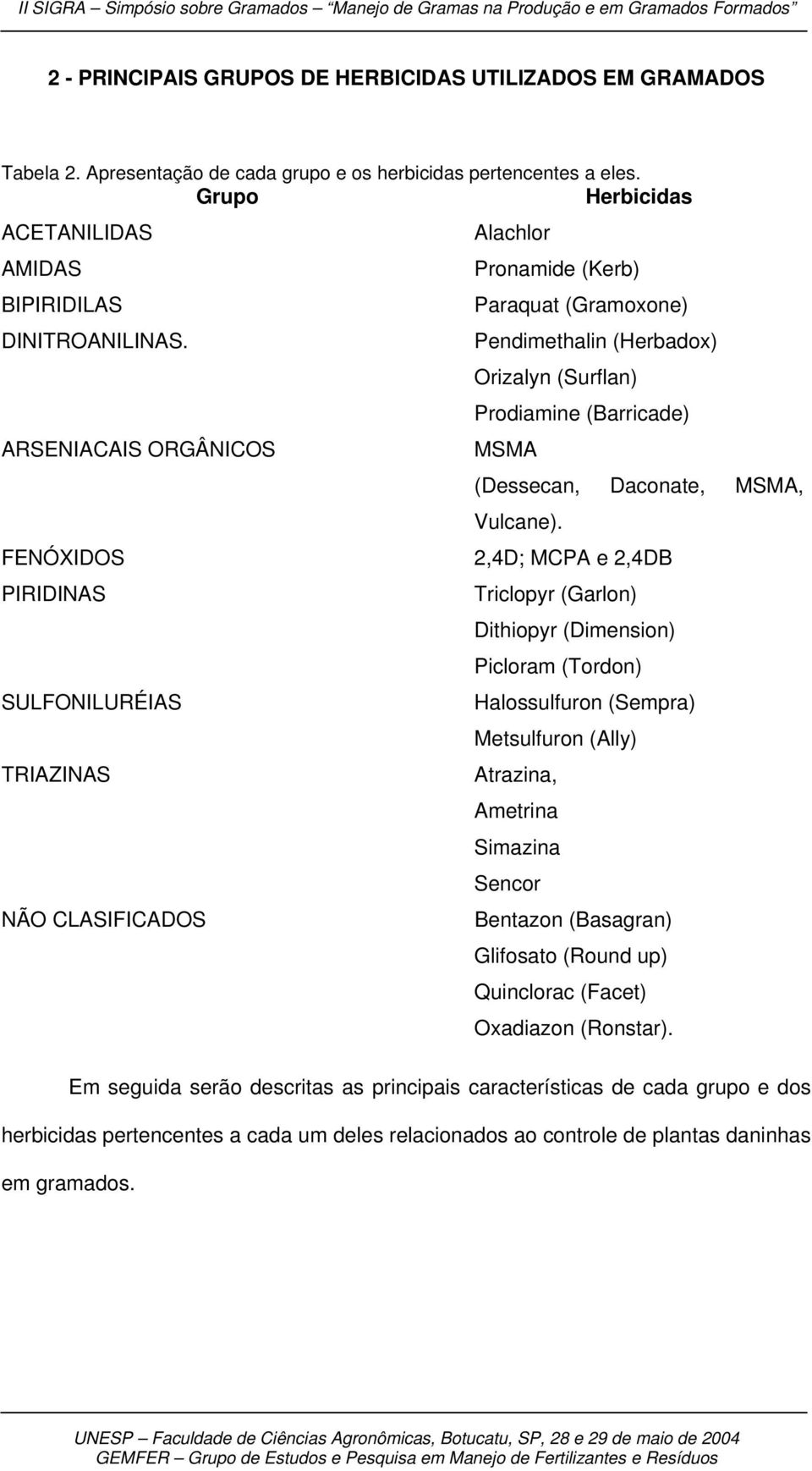 MSMA (Dessecan, Daconate, MSMA, Vulcane).