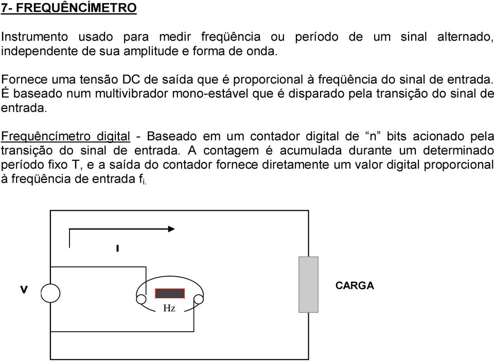 É baseado num multiibrador mono-estáel que é disparado pela transição do sinal de entrada.