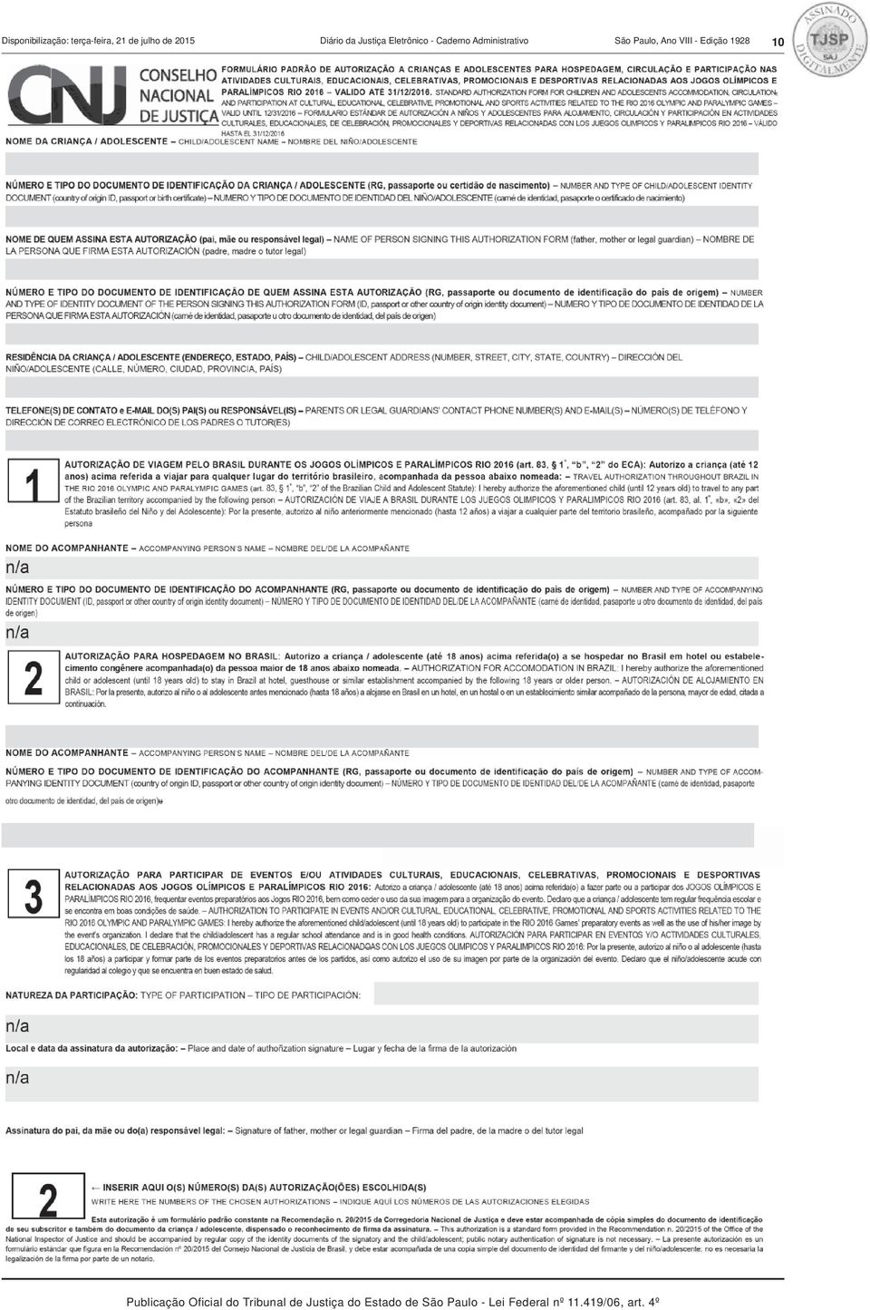 Eletrônico - Caderno Administrativo