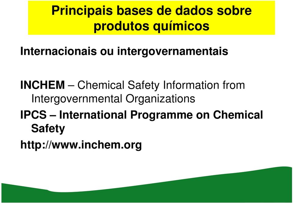 Intergovernmental Organizations IPCS