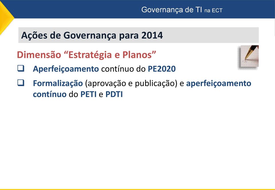 contínuo do PE2020 Formalização (aprovação