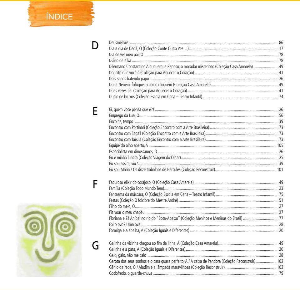 .. 26 Dona Neném, fofoqueira como ninguém (Coleção Casa Amarela)... 49 Duas vezes pai (Coleção para Aquecer o Coração)... 41 Duelo de bruxos (Coleção Escola em Cena Teatro Infantil).