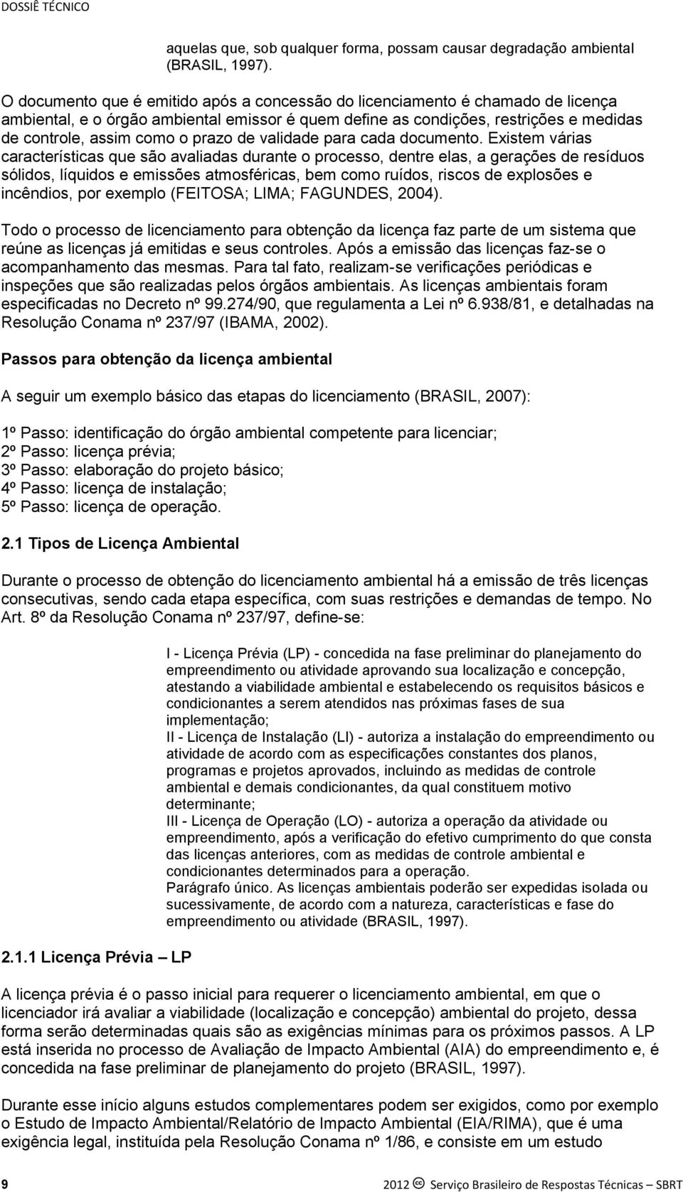 prazo de validade para cada documento.