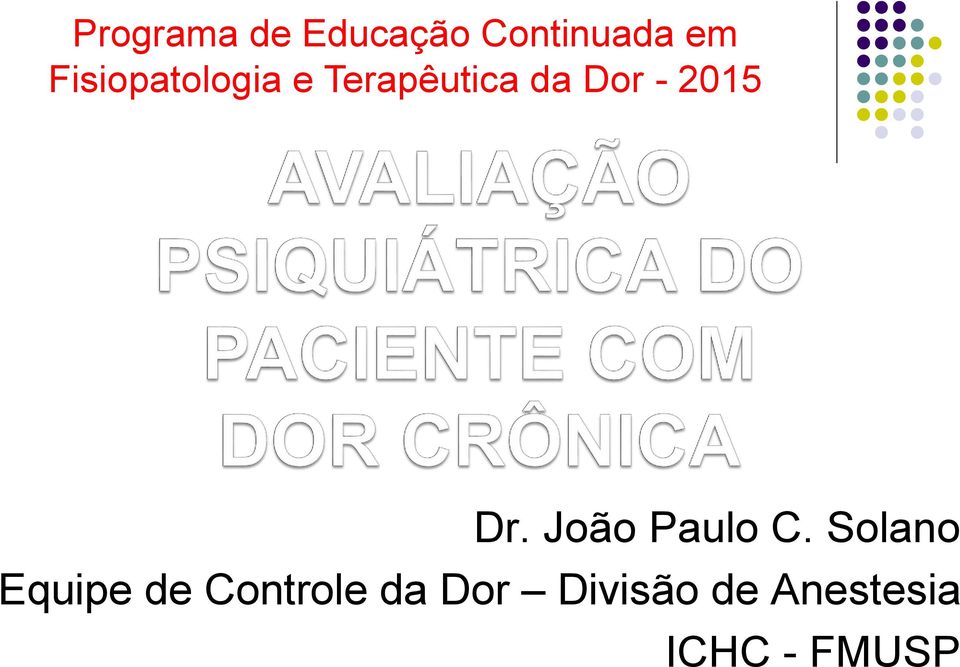 2015 Dr. João Paulo C.