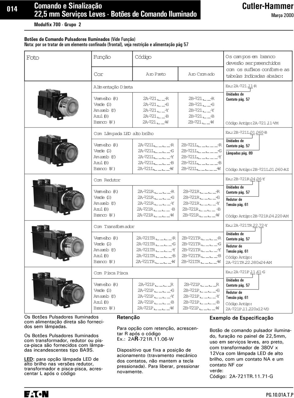 sem lâmpadas. Os Btões Pulsadres Iluminads cm transfrmadr, redutr u piscapisca sã frnecids cm lâmpadas incandescentes tip BA9S.