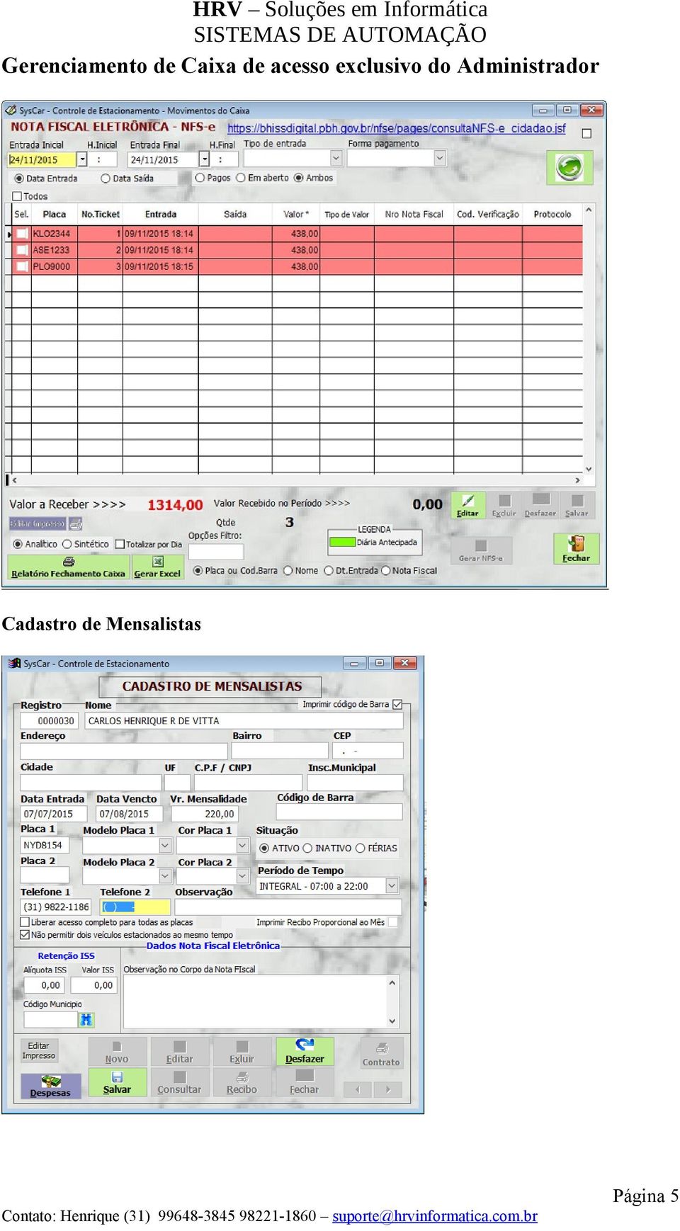 Administrador Cadastro