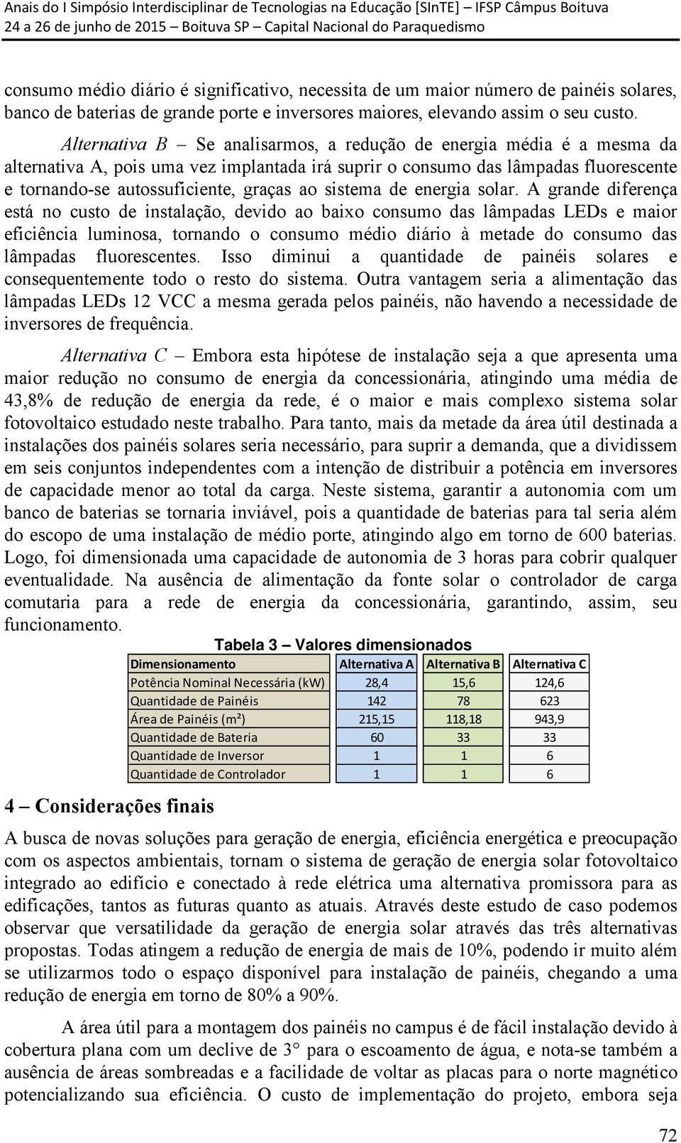 sistema de energia solar.