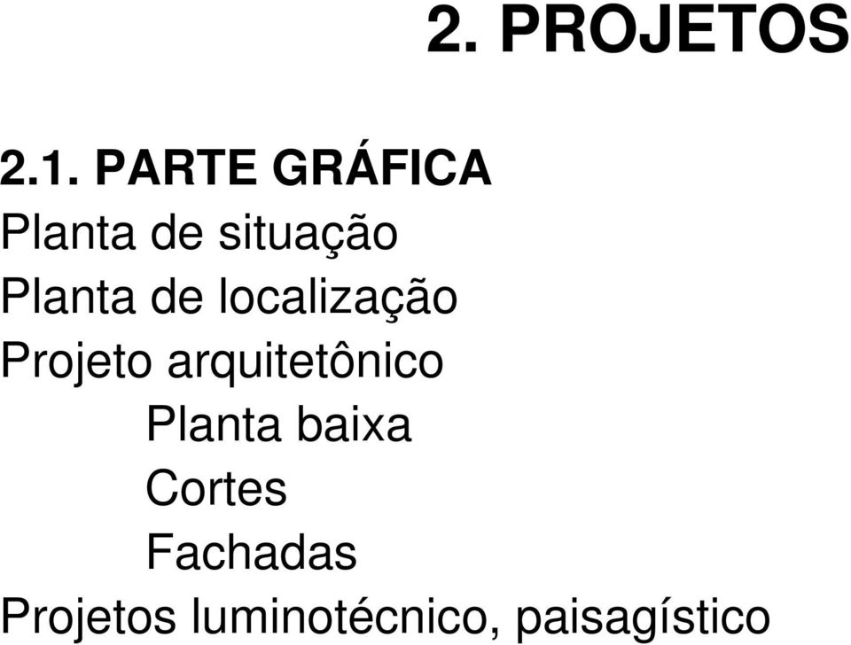 de localização Projeto arquitetônico