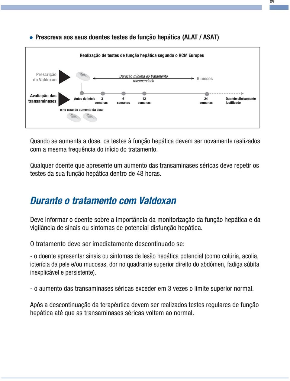 hepática devem ser novamente realizados com a mesma frequência do início do tratamento.