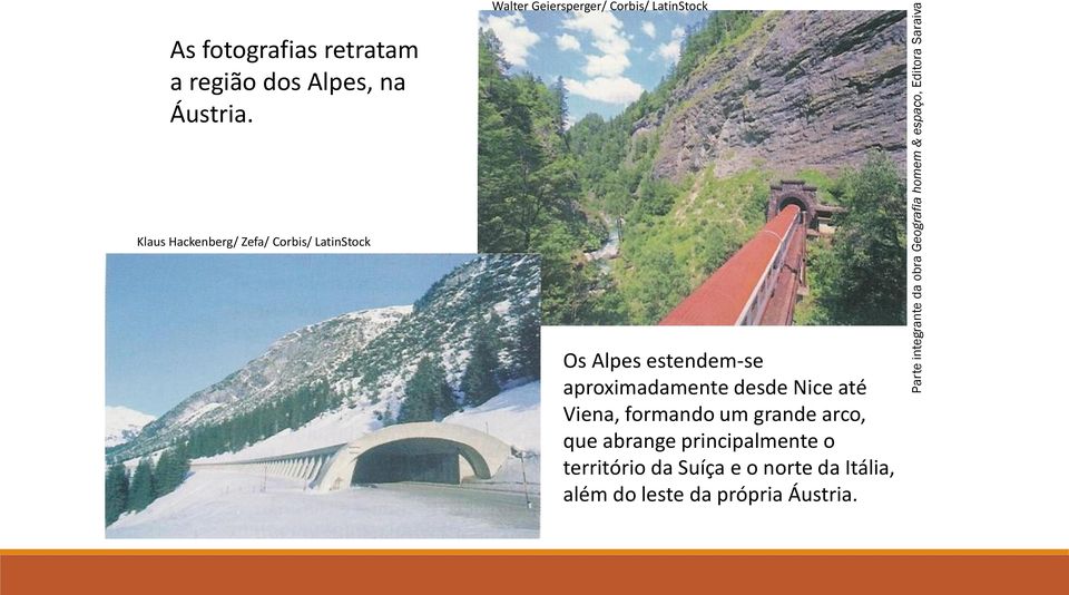 Klaus Hackenberg/ Zefa/ Corbis/ LatinStock Os Alpes estendem-se aproximadamente desde Nice até