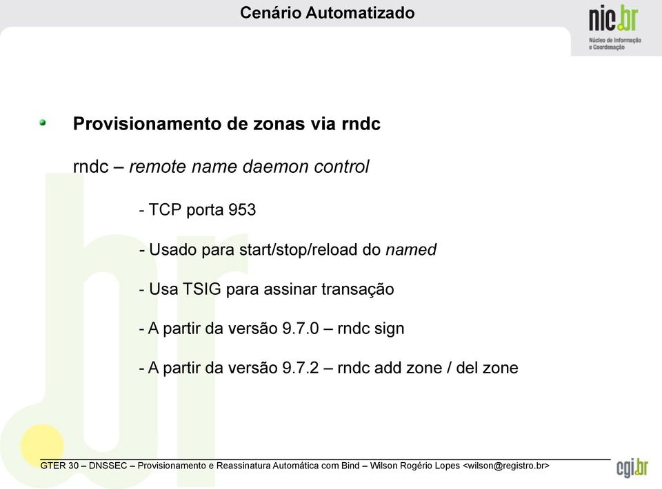 named - Usa TSIG para assinar transação - A partir da versão