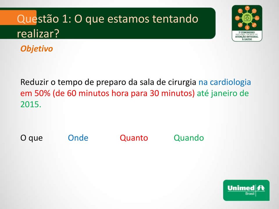 cirurgia na cardiologia em 50% (de 60 minutos hora