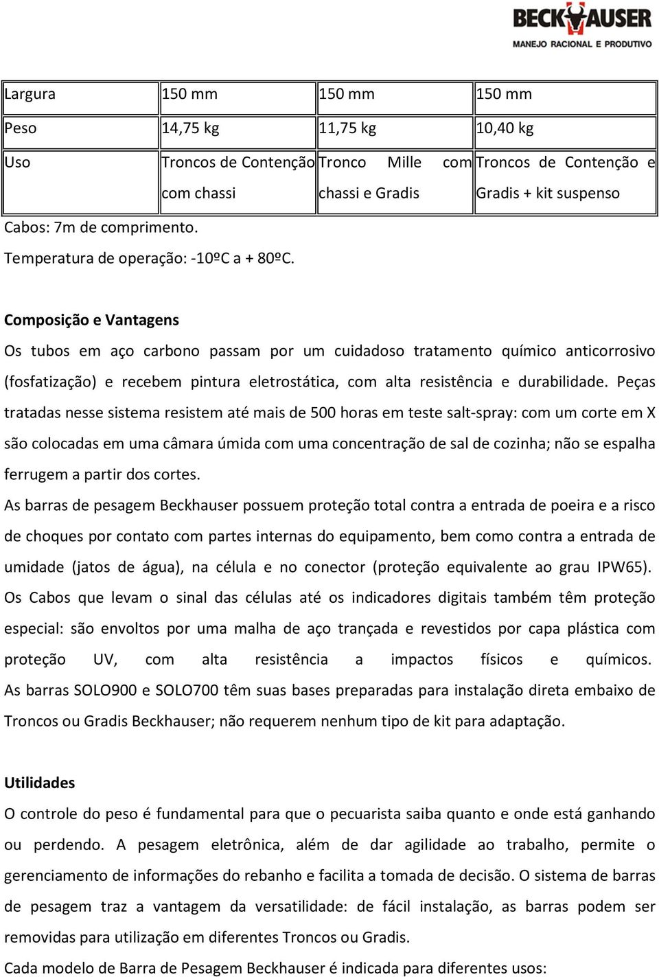 Composição e Vantagens Os tubos em aço carbono passam por um cuidadoso tratamento químico anticorrosivo (fosfatização) e recebem pintura eletrostática, com alta resistência e durabilidade.