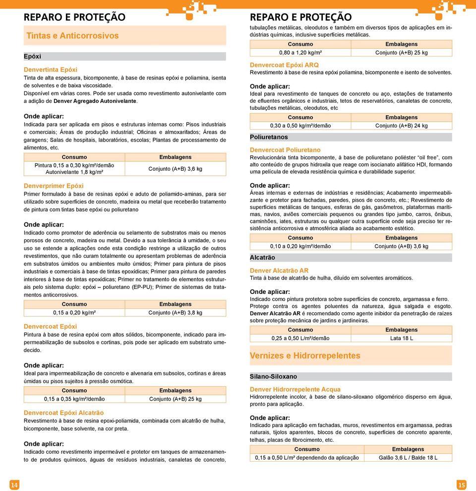 Indicada para ser aplicada em pisos e estruturas internas como: Pisos industriais e comerciais; Áreas de produção industrial; Oficinas e almoxarifados; Áreas de garagens; Salas de hospitais,