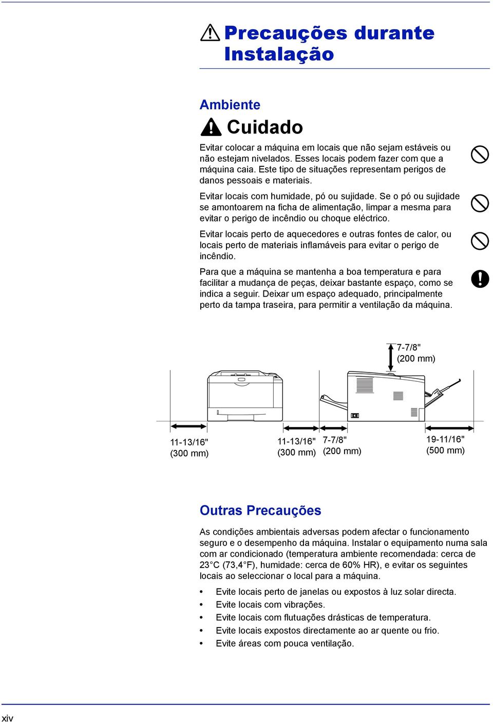 Se o pó ou sujidade se amontoarem na ficha de alimentação, limpar a mesma para evitar o perigo de incêndio ou choque eléctrico.