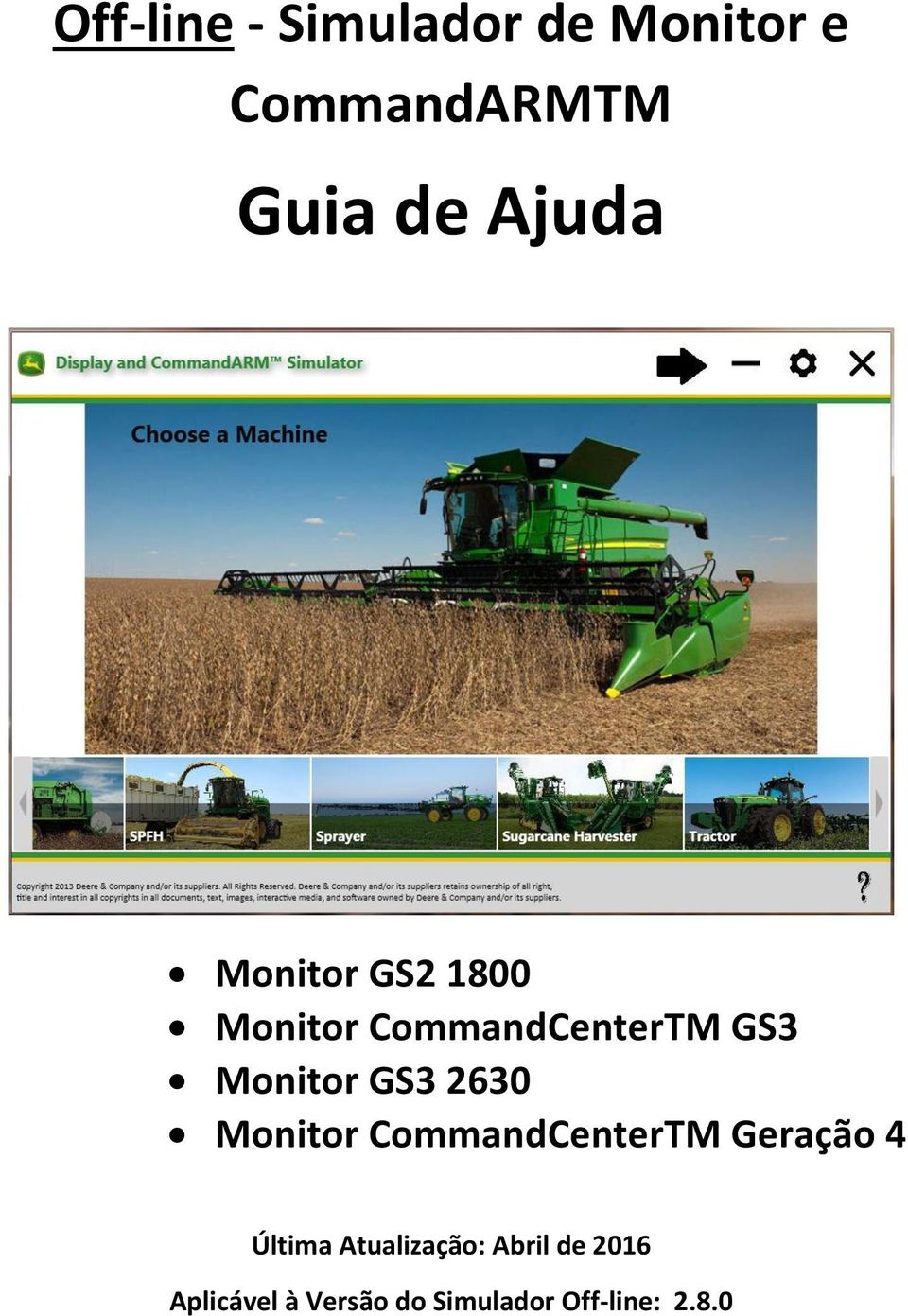 GS3 2630 Monitor CommandCenterTM Geração 4 Última