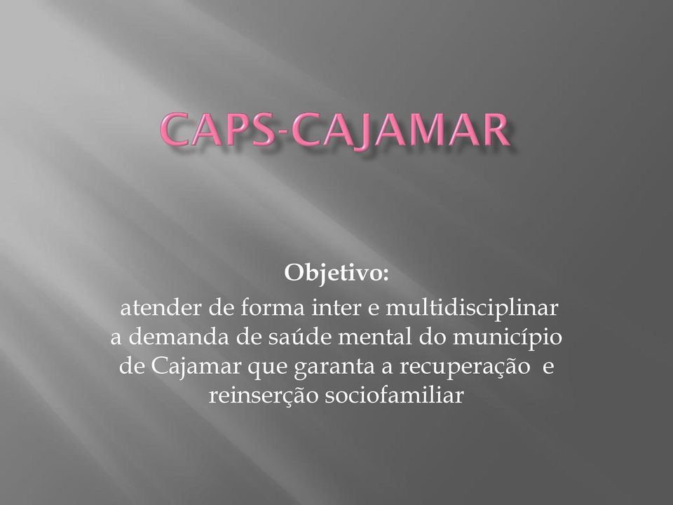 mental do município de Cajamar que