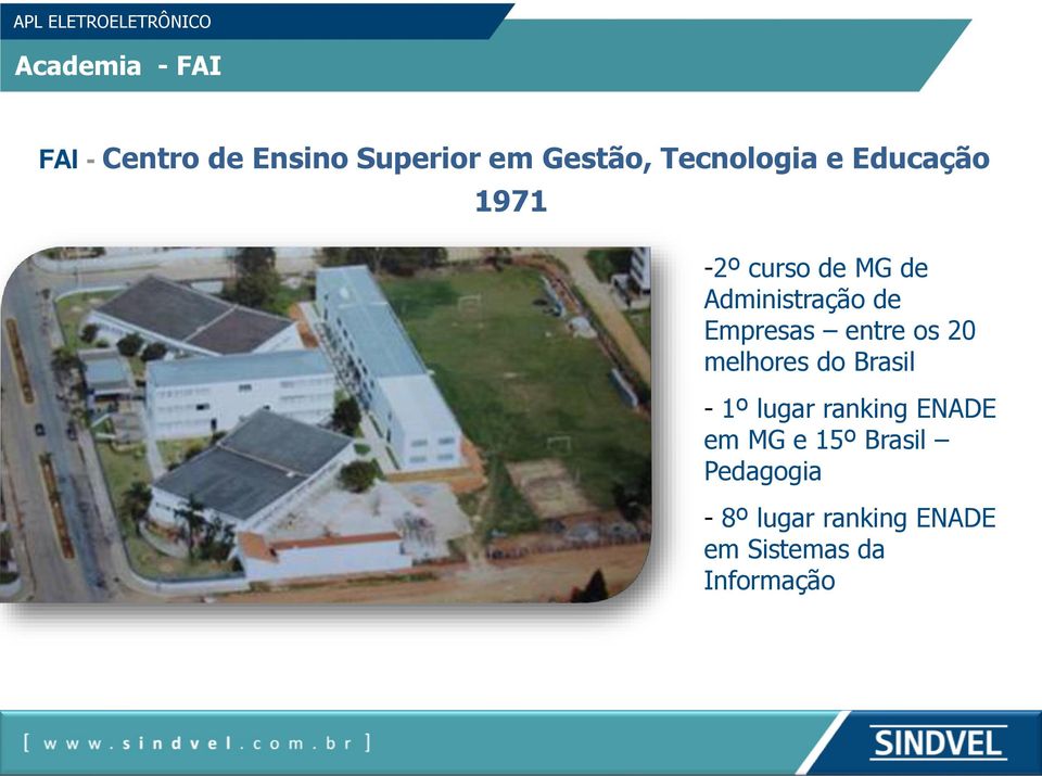 Empresas entre os 20 melhores do Brasil - 1º lugar ranking ENADE