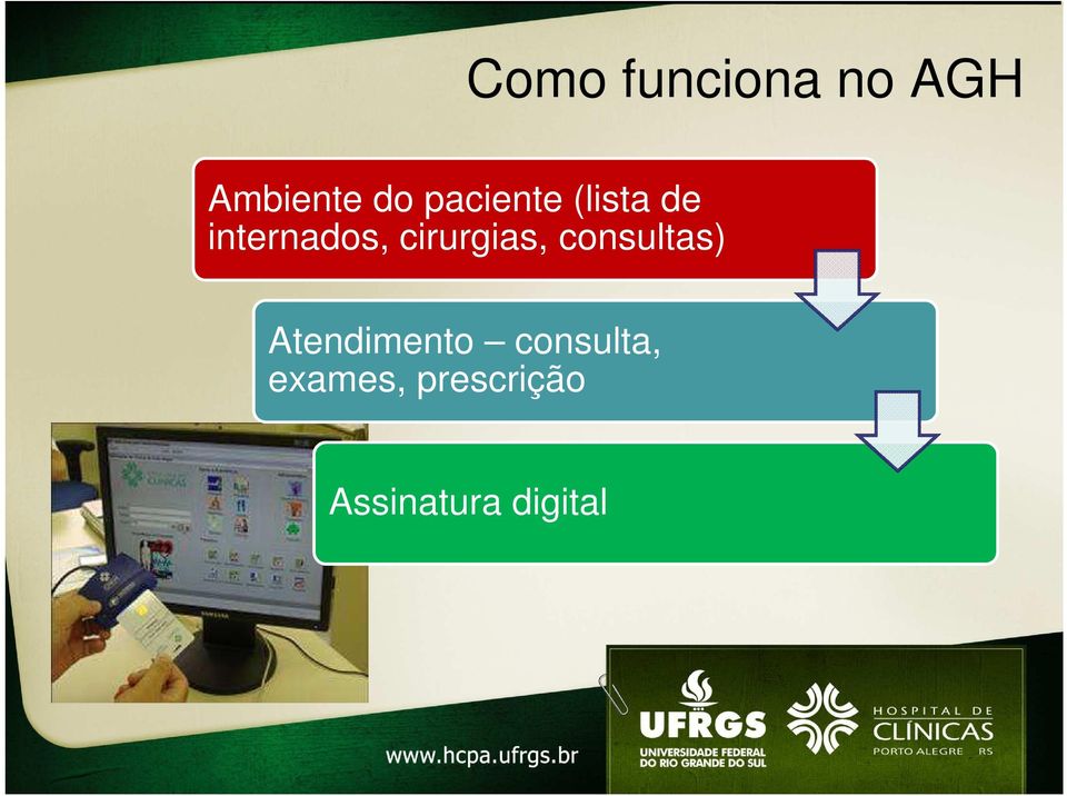 cirurgias, consultas) Atendimento