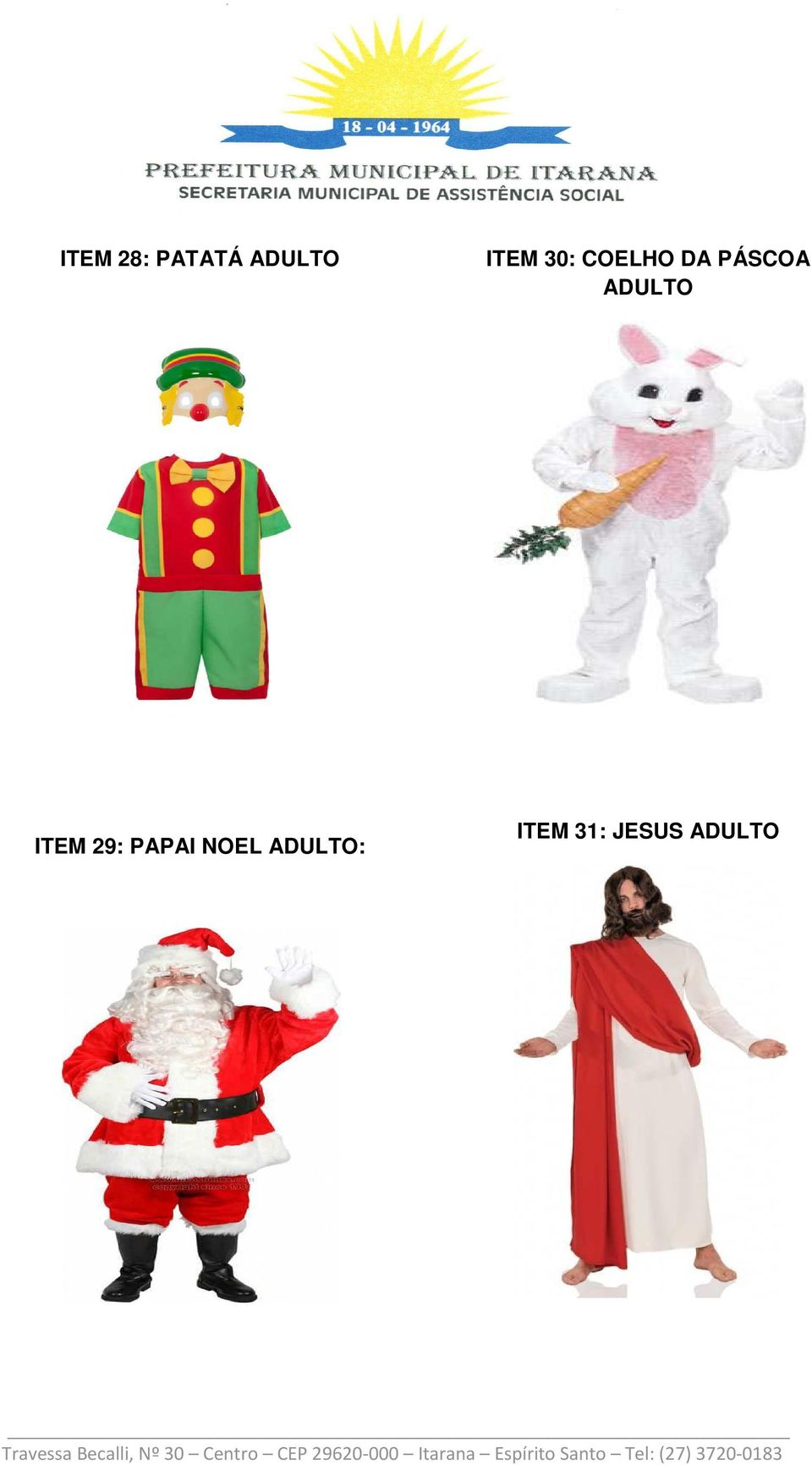 ADULTO ITEM 29: PAPAI NOEL