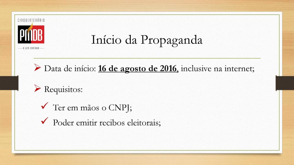 internet; Requisitos: Ter em mãos o