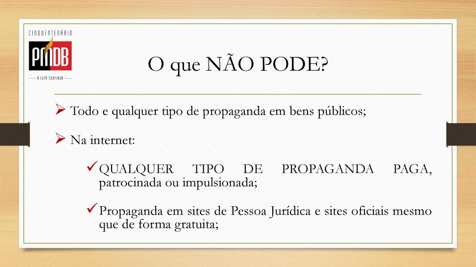 internet: QUALQUER TIPO DE PROPAGANDA PAGA, patrocinada