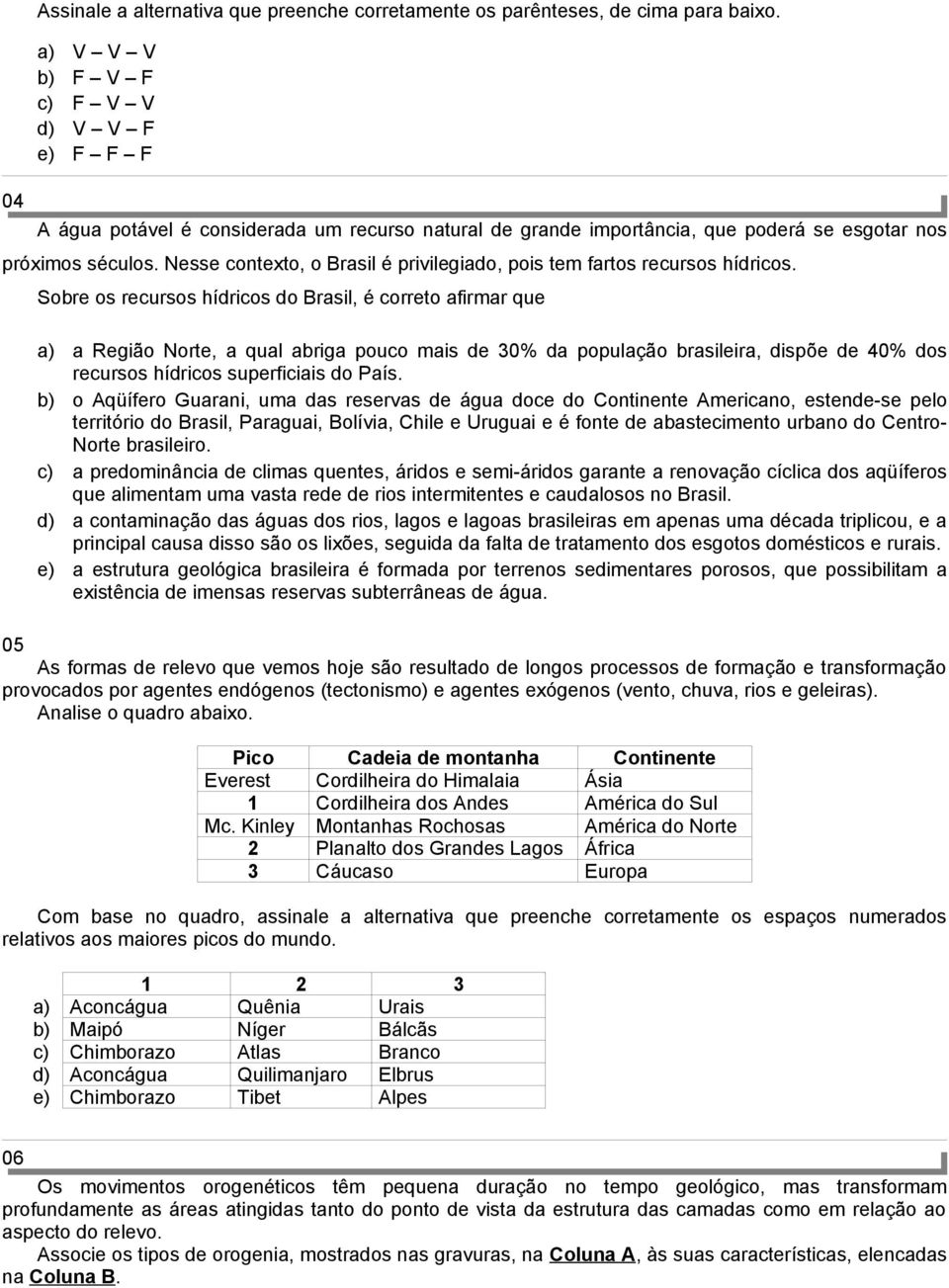 Nesse contexto, o Brasil é privilegiado, pois tem fartos recursos hídricos.