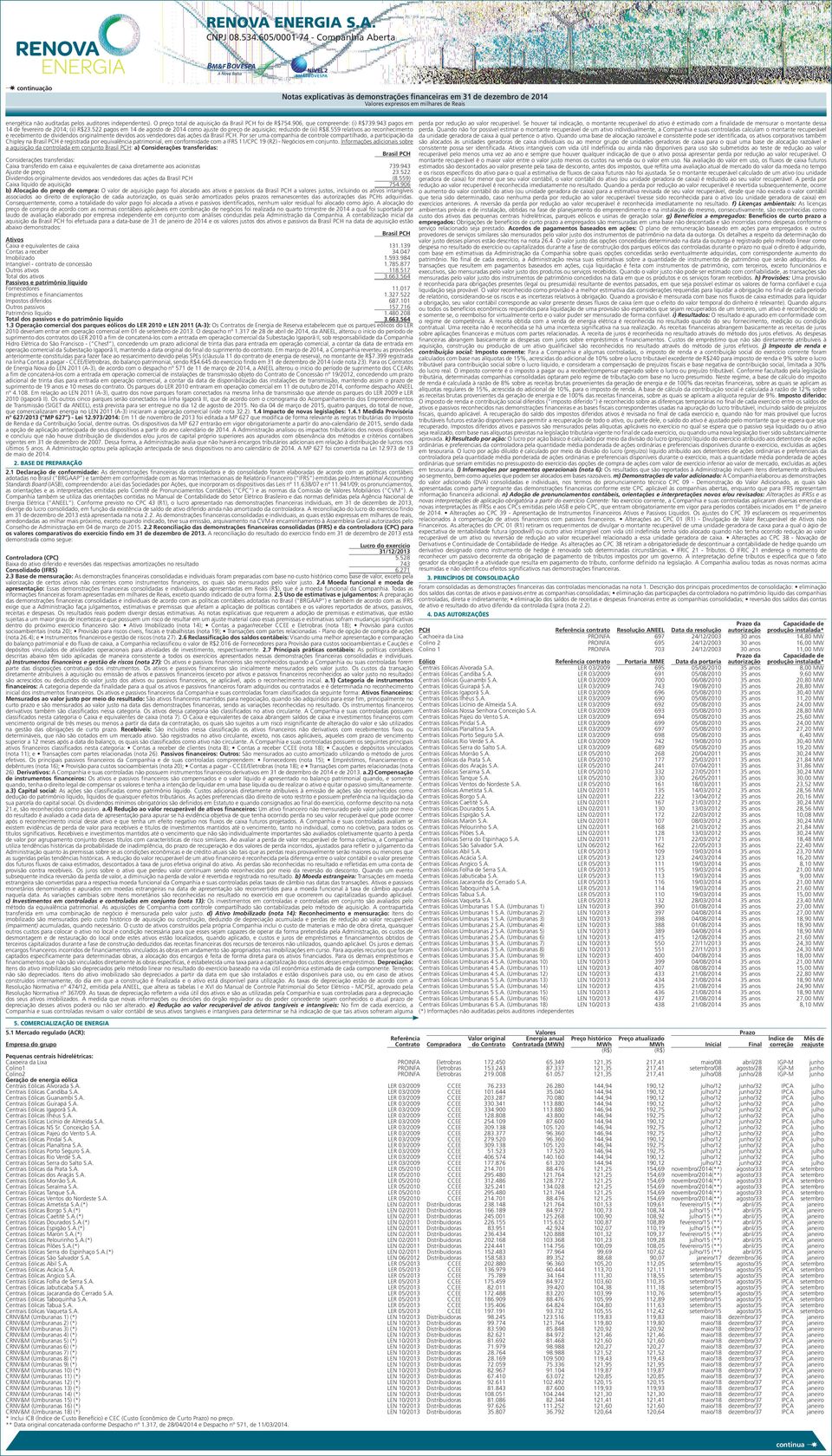 9 relativos ao reconhecimento e recebimento de dividendos originalmente devidos aos vendedores das ações da Brasil.