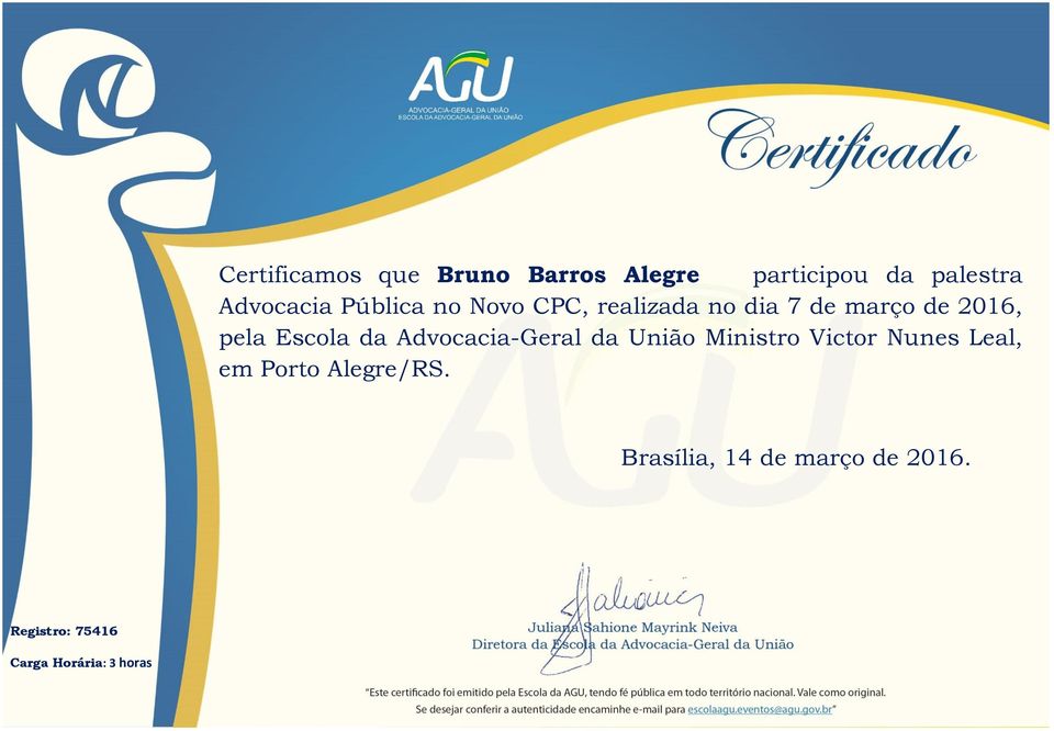 Alegre participou