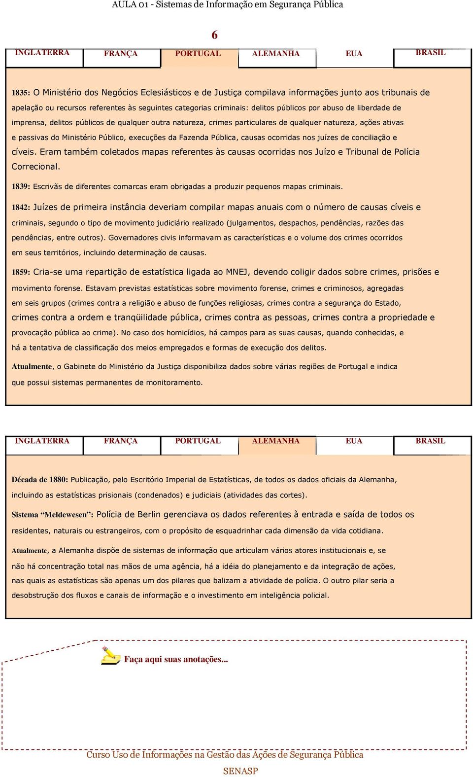 Público, execuções da Fazenda Pública, causas ocorridas nos juízes de conciliação e cíveis. Eram também coletados mapas referentes às causas ocorridas nos Juízo e Tribunal de Polícia Correcional.